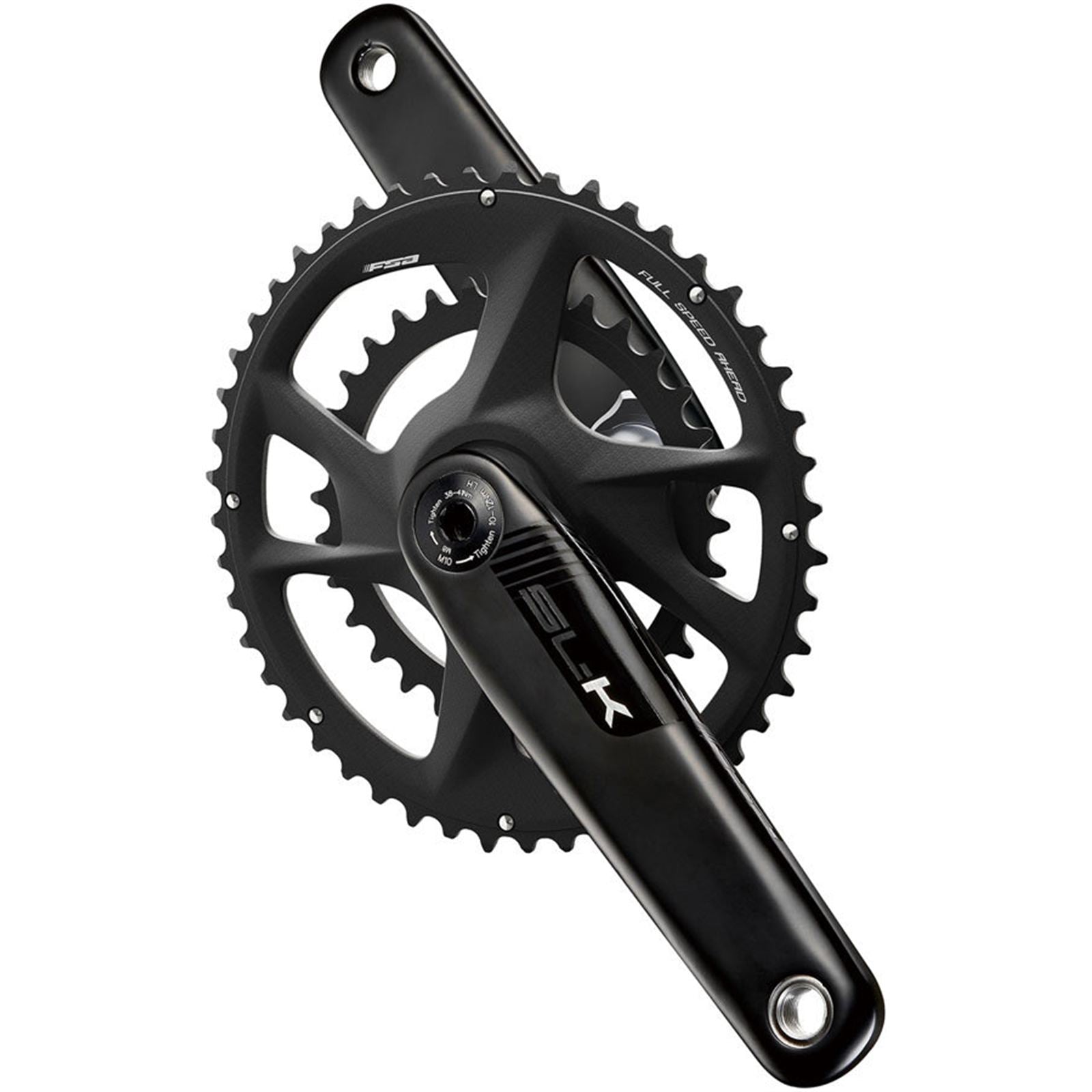 Full Speed Ahead SL-K 2x Modular Carbon Crankset - 165mm, Black [MPN: 336-0415292030]_1921290
