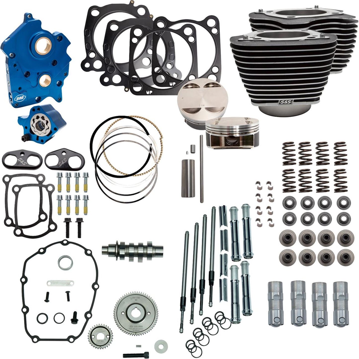 S&S Cycle Power Pack - 4.500" Stroke - Oil Cooled - Black w/Highlights - M8 [MPN: 310-1104C]_1790122