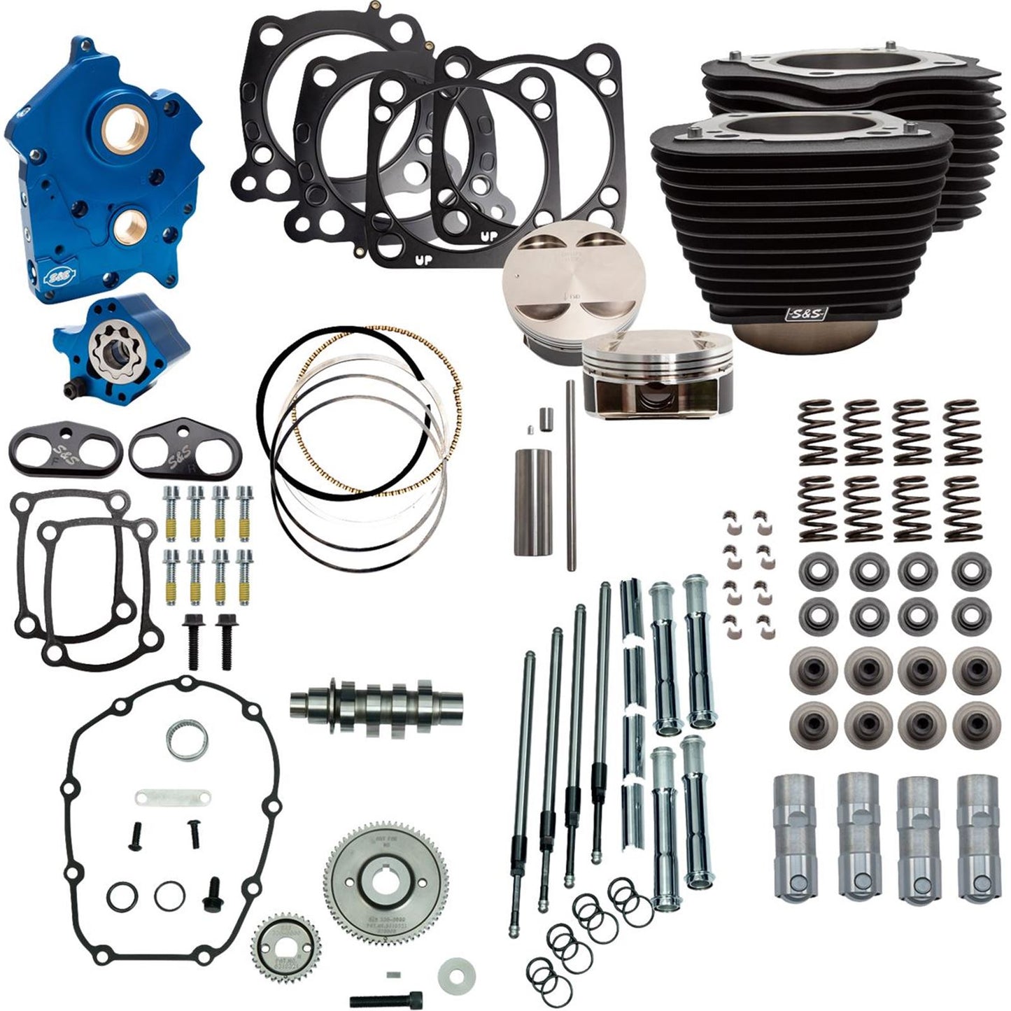 S&S Cycle Power Pack - 4.500" Stroke - Oil Cooled - Black w/o Highlights - M8 [MPN: 310-1106C]_1790137