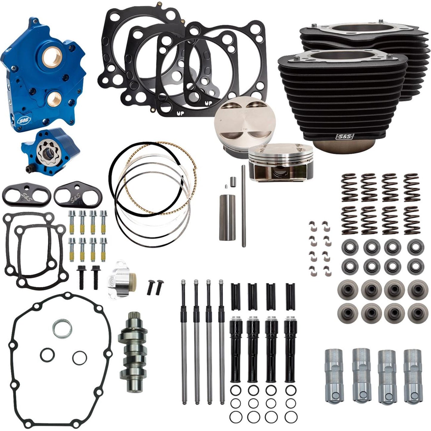 S&S Cycle Power Pack - 4.375" Stroke Oil Cooled - Black Granite w/Highlights M8 [MPN: 310-1057C]_1790063