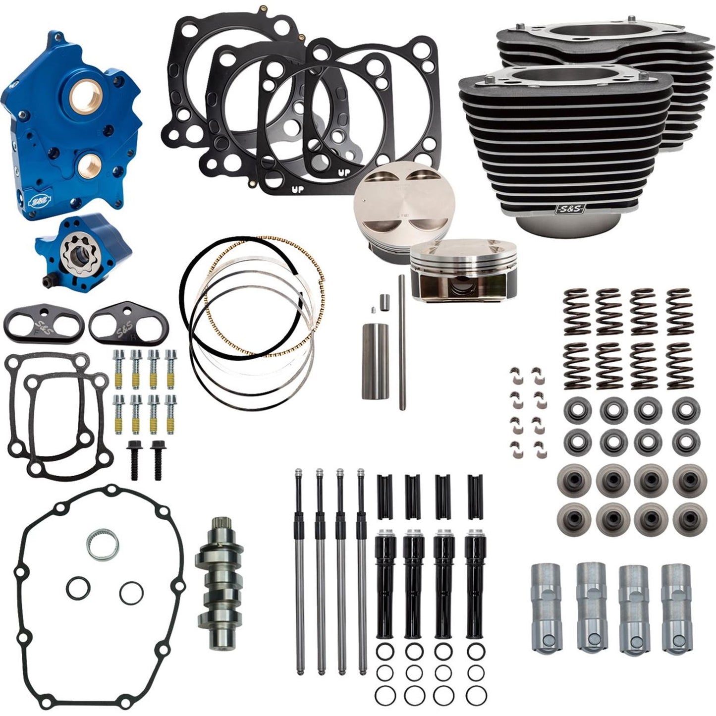 S&S Cycle Power Pack - 4.375" Stroke - Oil Cooled - Black w/Highlights - M8 [MPN: 310-1056C]_1790106