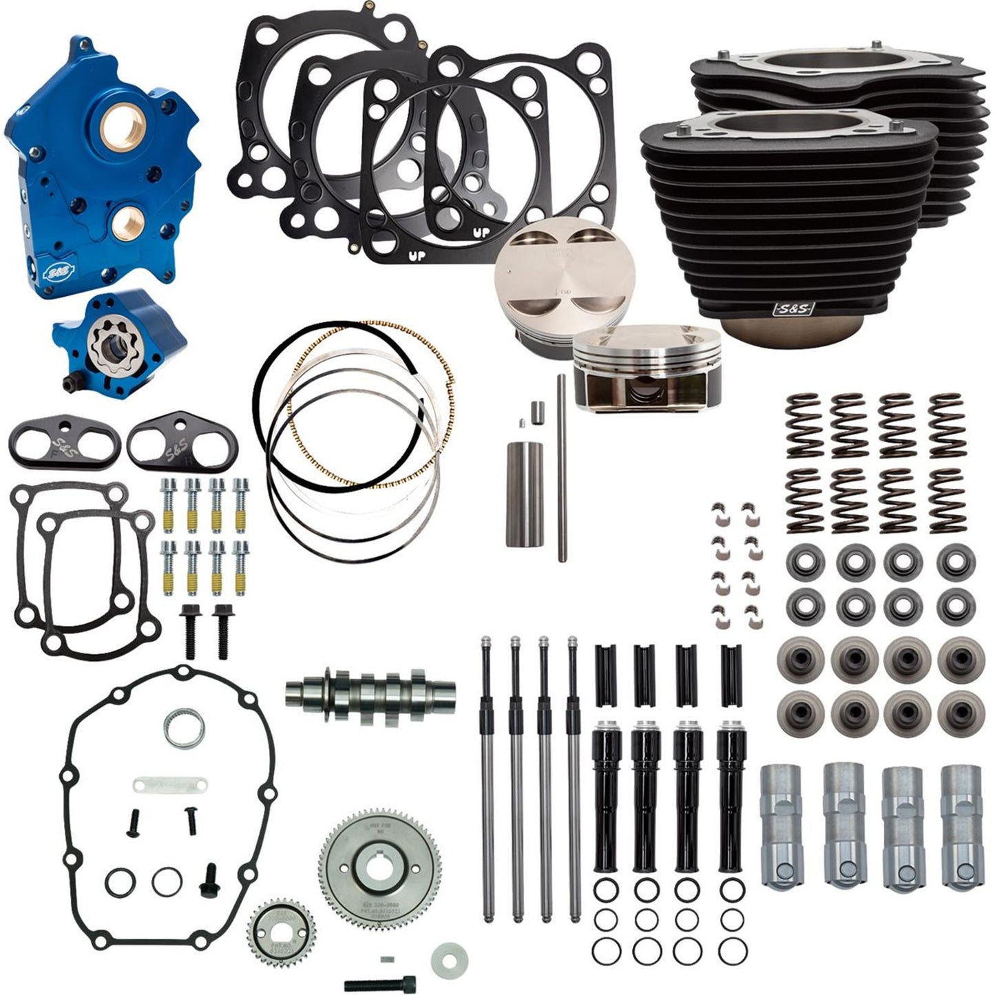 S&S Cycle Power Pack - 4.375" Stroke Oil Cooled - Black Granite w/Highlights M8 [MPN: 310-1059C]_1790197
