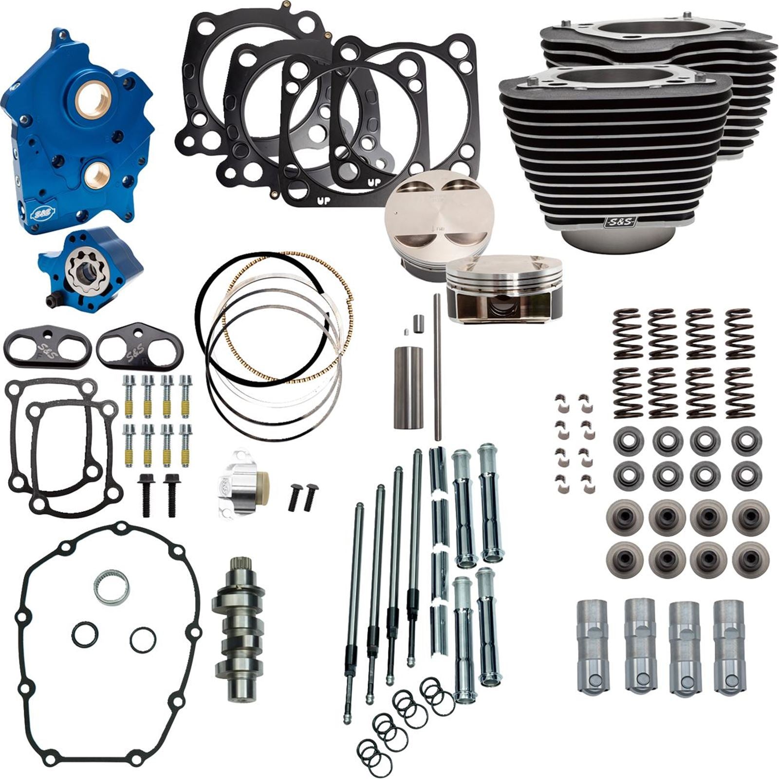 S&S Cycle Power Pack - 4.375" Stroke - Water Cooled - Black w/Highlights - M8 [MPN: 310-1050C]_1790105