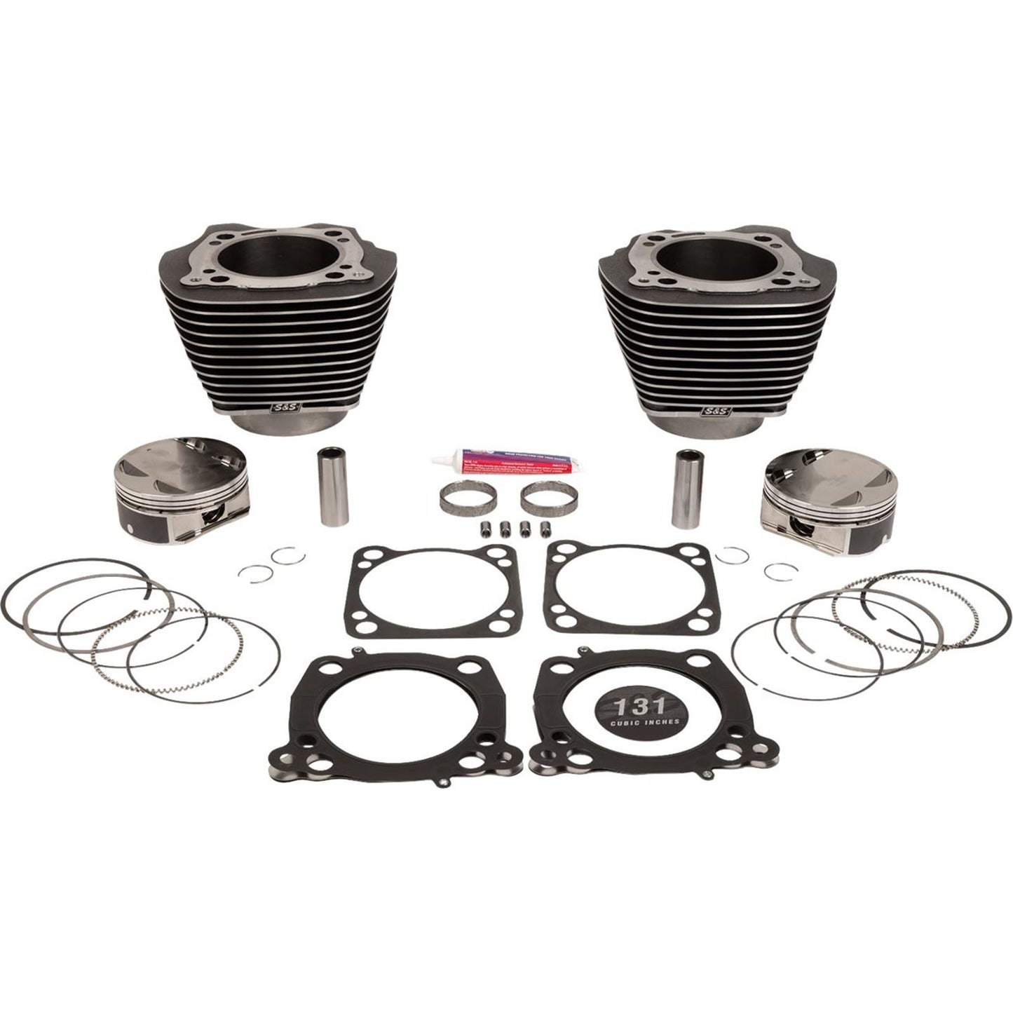 S&S Cycle Cylinder Kit - 4.625" Stroke - Black Granite w/Highlights - M8 [MPN: 910-0764A]_1864664