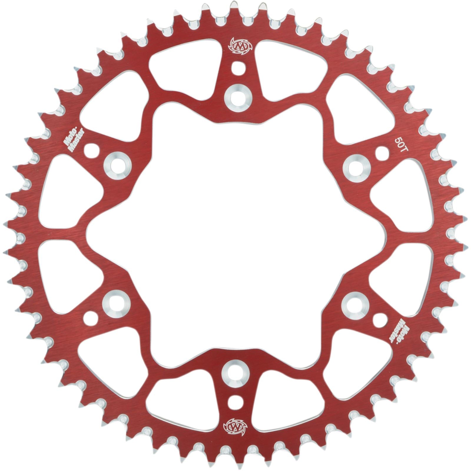 Moto-Master 7075 Aluminum Rear Sprocket - 50 Tooth - Red for Honda [MPN: 620022350]_1777380