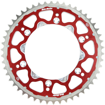 Moto-Master Fusion Series Dual Ring Rear Sprocket - 48 Tooth - Red - For Honda [MPN: 620023348]_1777456