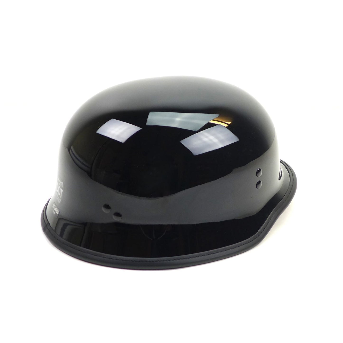 Highway 21 9mm German Beanie Helmet - Gloss Black - 5X-Large OPEN BOX [MPN: 77-10005X]_1778567