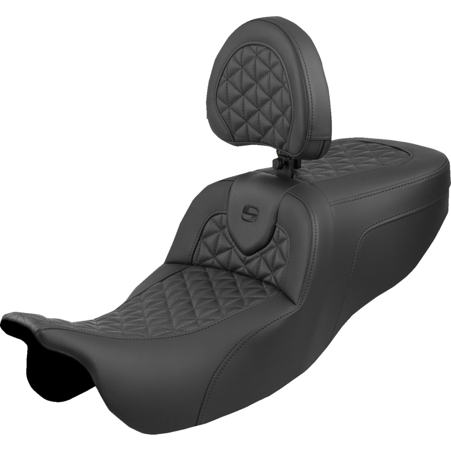 Saddlemen Roadsofa™ Seat - W/ Backrest - Tri-Gripper - For FLRT/FLTRT '15-'25 [MPN: 815-07-210B0]_1779501