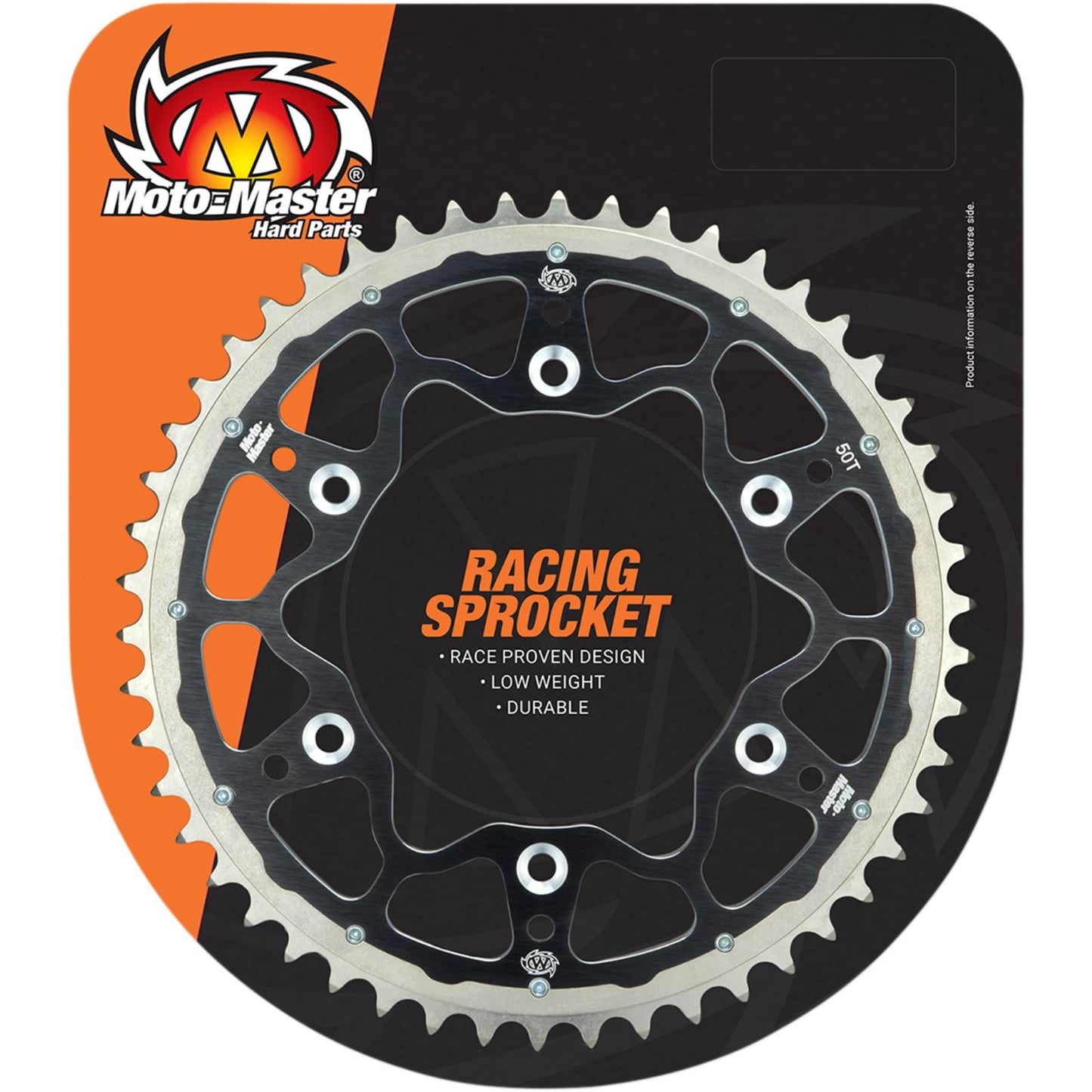 Moto-Master Fusion Series Dual Ring Rear Sprocket - 50 Tooth - Black [MPN: 620073250]_1779393