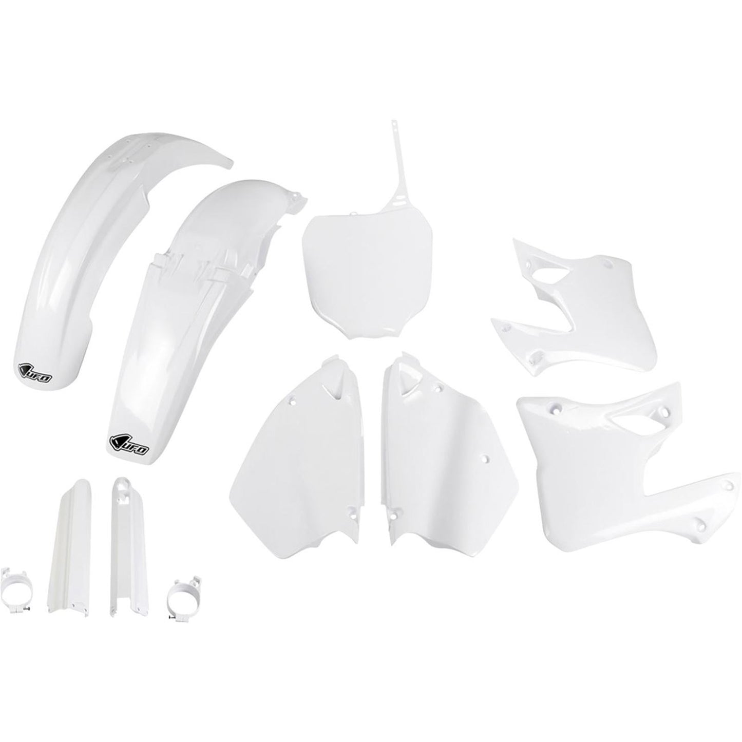 UFO Plastics Body Kit for Yamaha YZ125/250 00-01 - White [MPN: YAKIT300F@046]_1819220