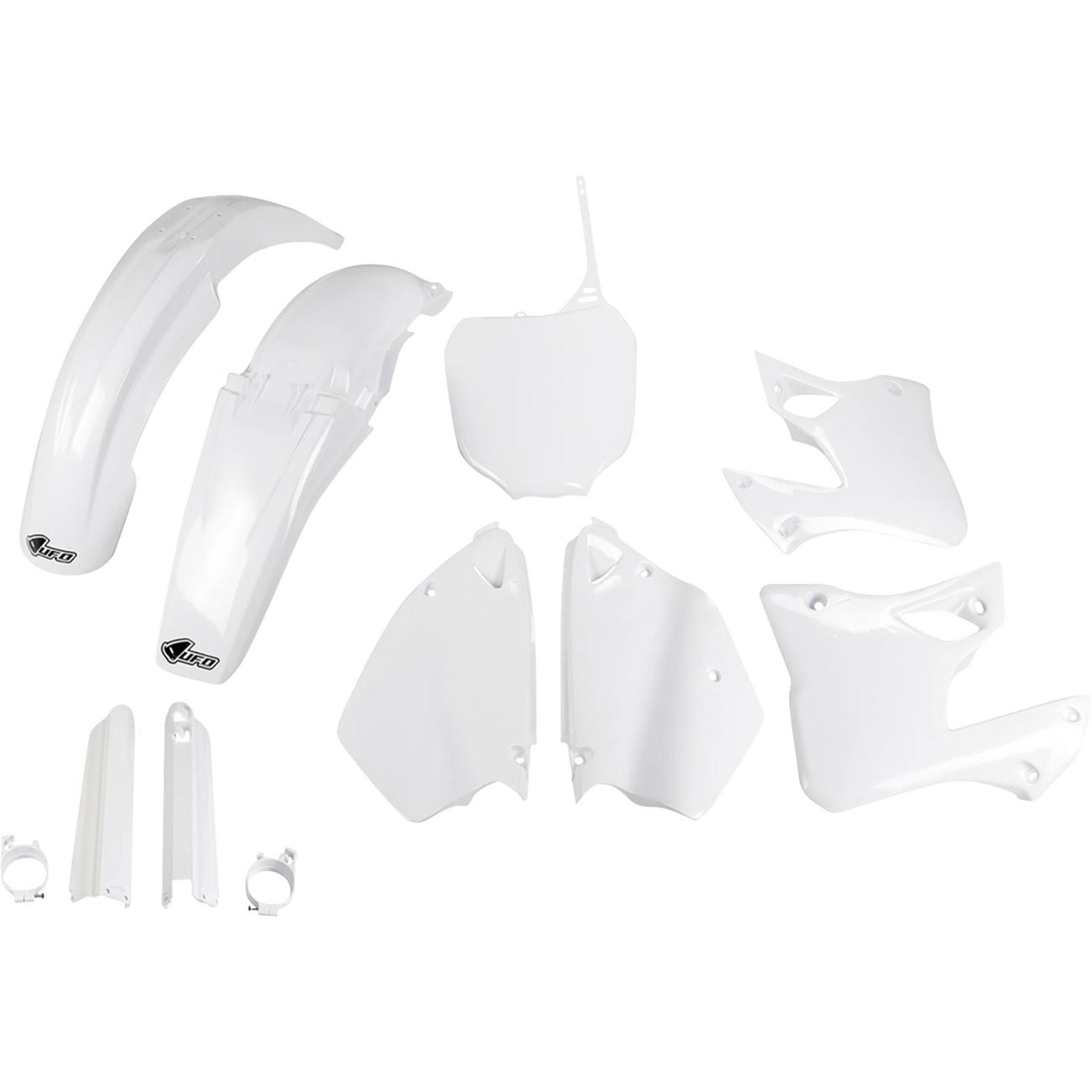 UFO Plastics Body Kit for Yamaha YZ125/250 00-01 - White [MPN: YAKIT300F@046]_1819220