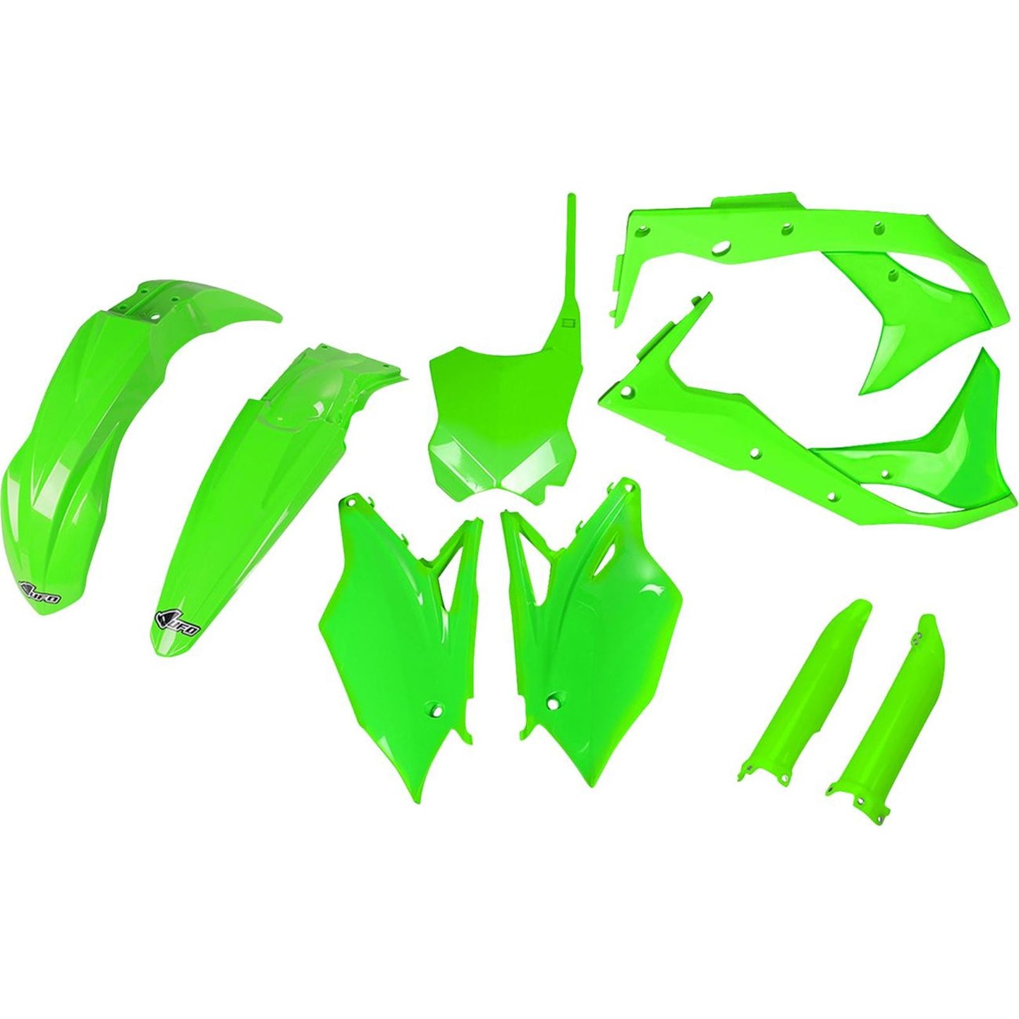 UFO Plastics Body Kit - Neon Green for KXF 250 [MPN: KAKIT224F@AFLU]_1790303