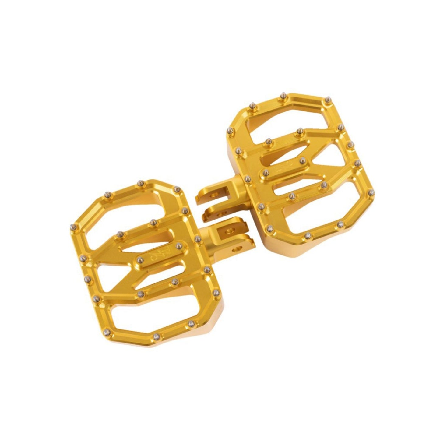 Thrashin Supply Company Mini Aggressor Floorboards - Gold - Front - FL [MPN: TSC-2031-5-SF]_1955963