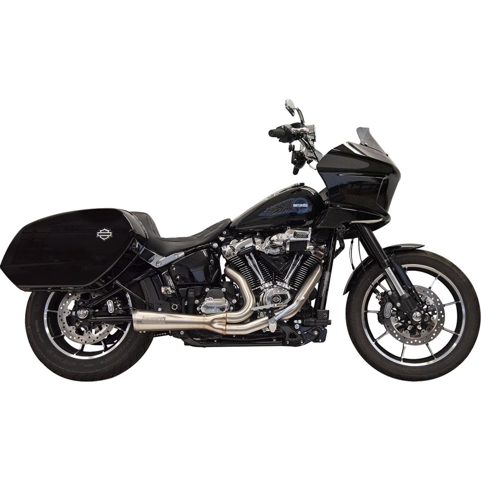 Bassani Manufacturing 2-into-1 Ripper Exhaust System - Stainless - 49-State for M8 Softail [MPN: 1S79SSE]_1790295