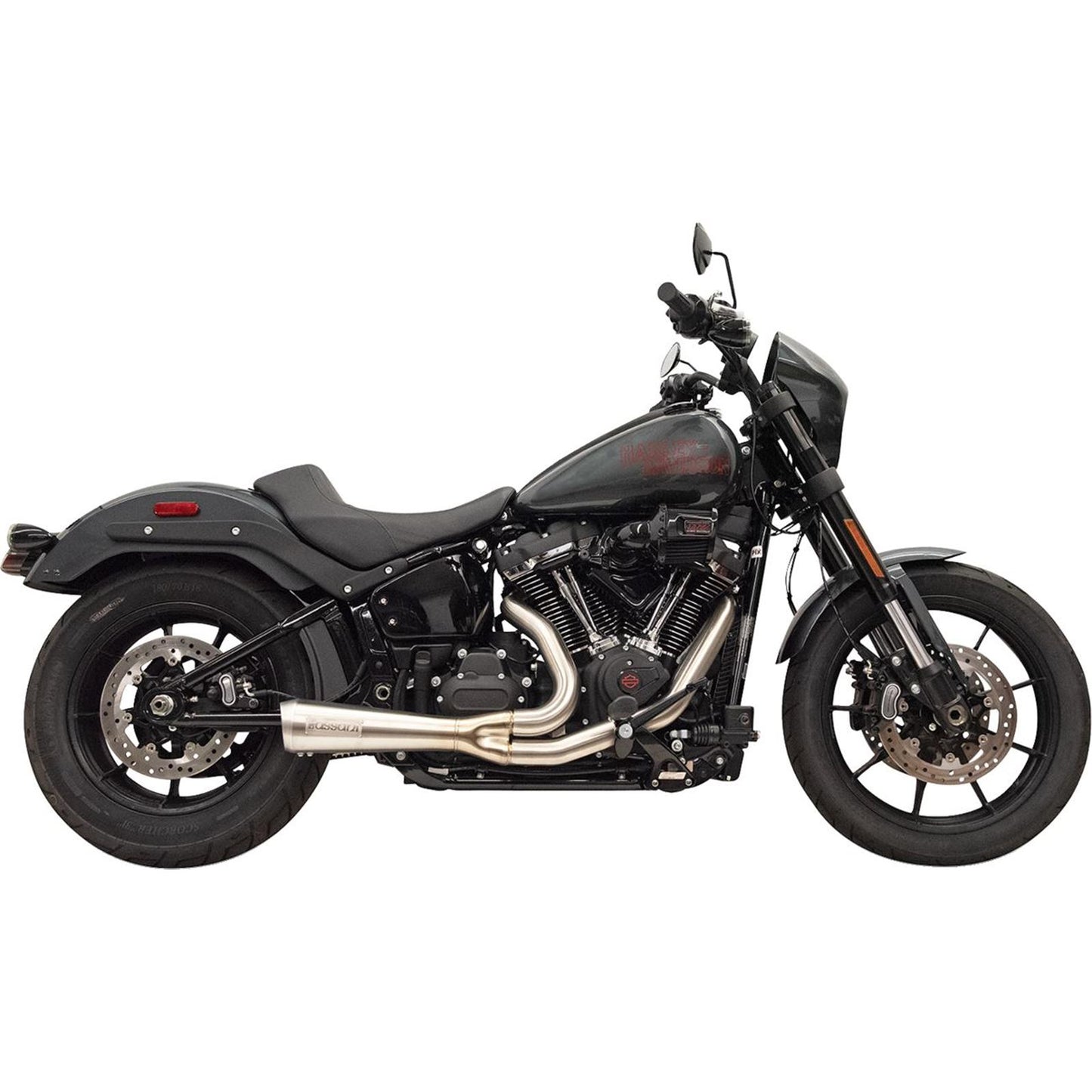 Bassani Manufacturing 2-into-1 Ripper Exhaust System - Short - Stainless for M8 Softail [MPN: 1S75SS]_1790287