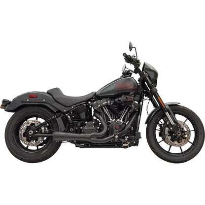Bassani Manufacturing 2-into-1 Ripper Exhaust System - Short - Black - 49-State for M8 Softail [MPN: 1S75RBE]_1790299