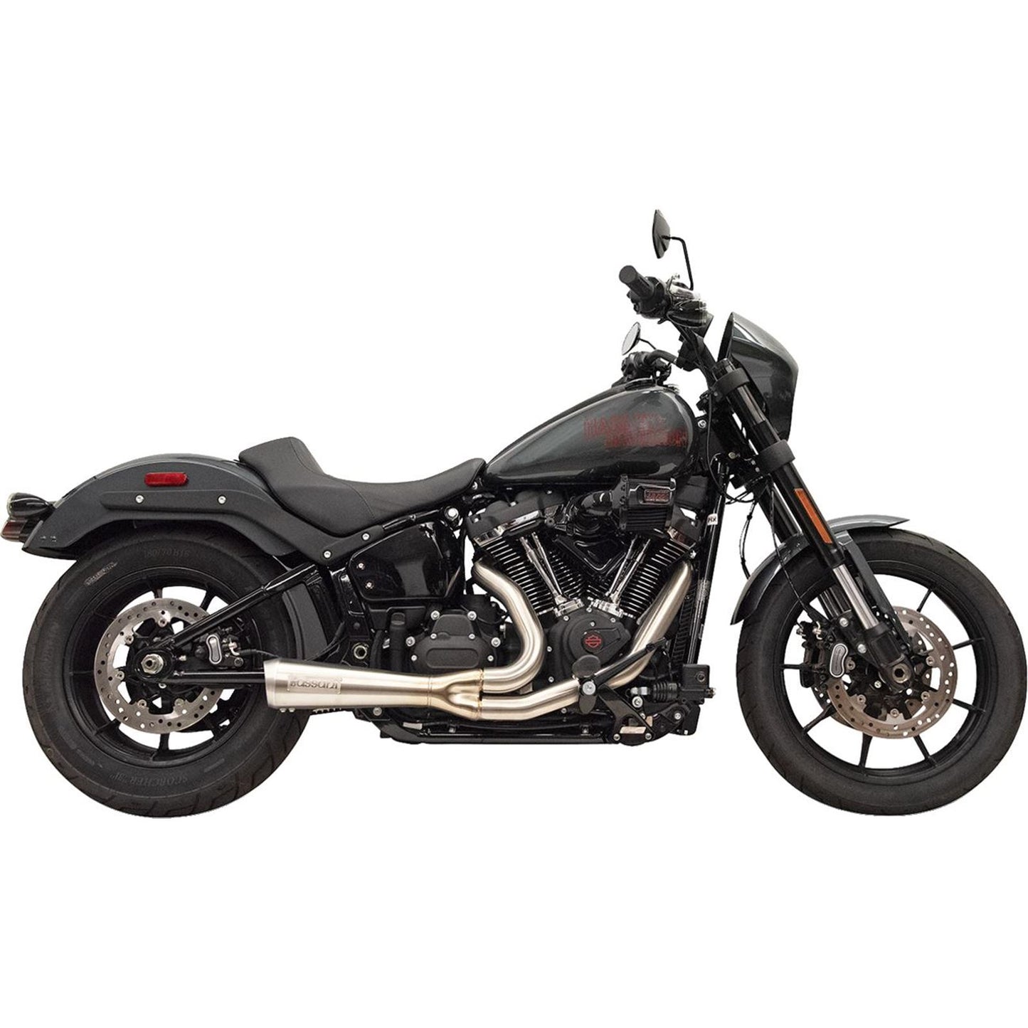Bassani Manufacturing 2-into-1 Ripper Exhaust System - Short - Stainless for M8 Softail [MPN: 1S75SSE]_1790280