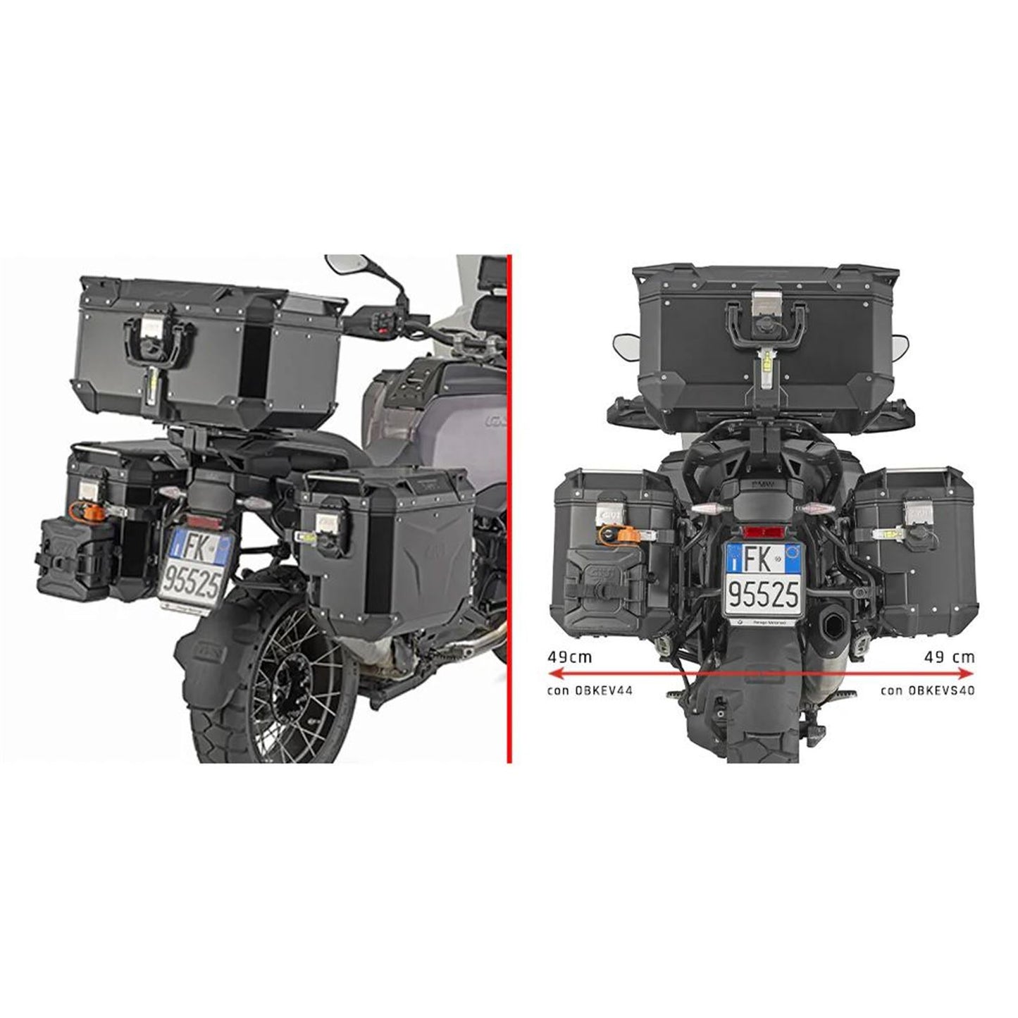 Givi Side Case Hardware Monokey for BMW R1300GS Adventure [MPN: PLOS5146CAM]_1782251