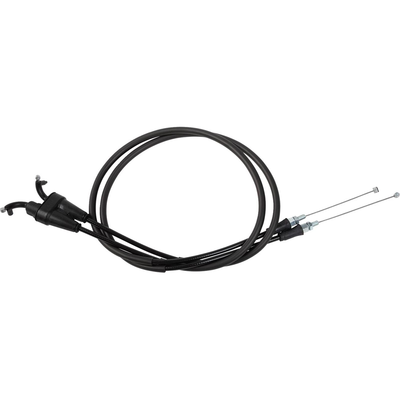 Moose Offroad Black Vinyl Throttle Cable - Stock Length for GasGas/Husqvarna/KTM [MPN: 45-1275]_1842314