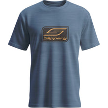 Slippery Crest T-Shirt - Heathered Neptune Blue_1781898