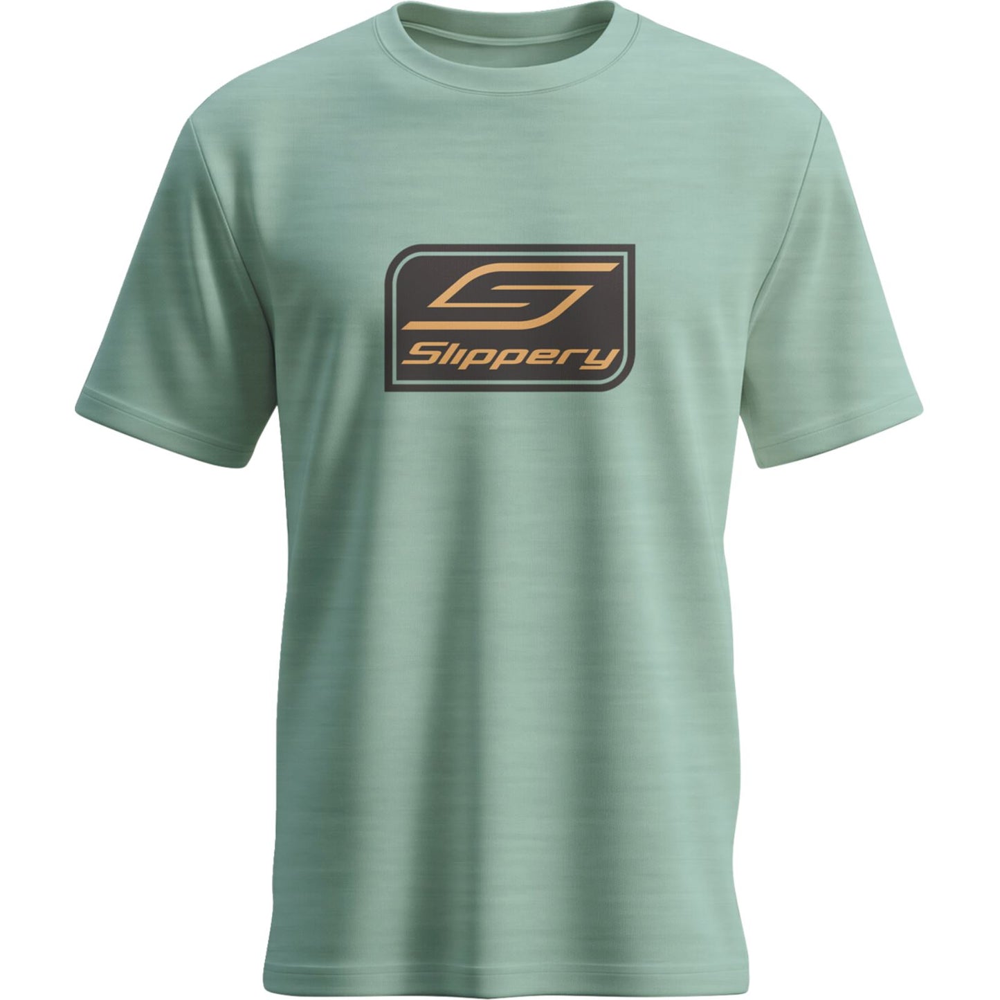 Slippery Crest T-Shirt - Heather Dusty Sage_1781909