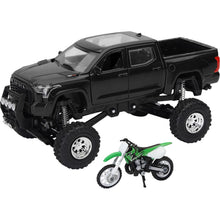 New-Ray Toys Toyota Tundra Pro Lifted Truck Black with Kawasaki Dirt Bike 1:32 Scale [MPN: SS-54446]_1790350