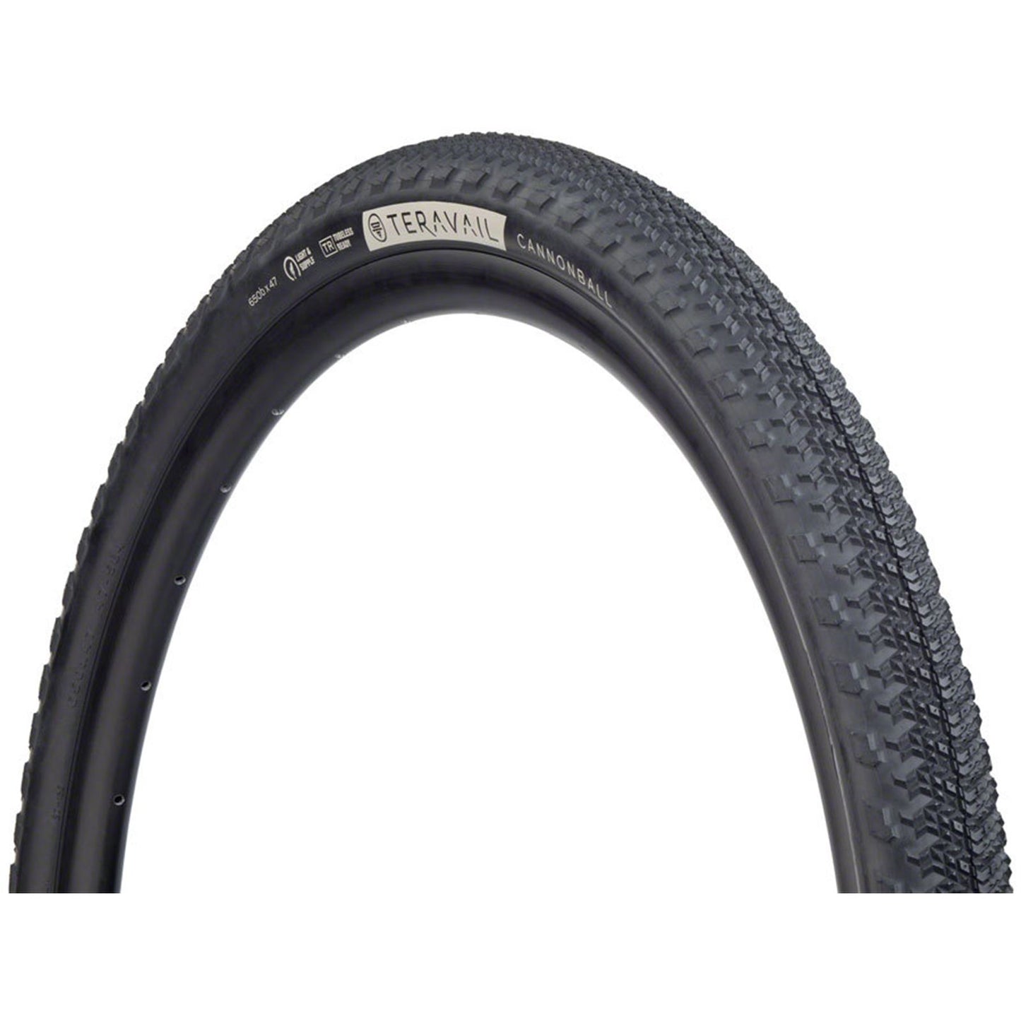 Teravail Cannonball Tire - 650b x 47, Tubeless, Folding, Black [MPN: 19-000048]_1932982