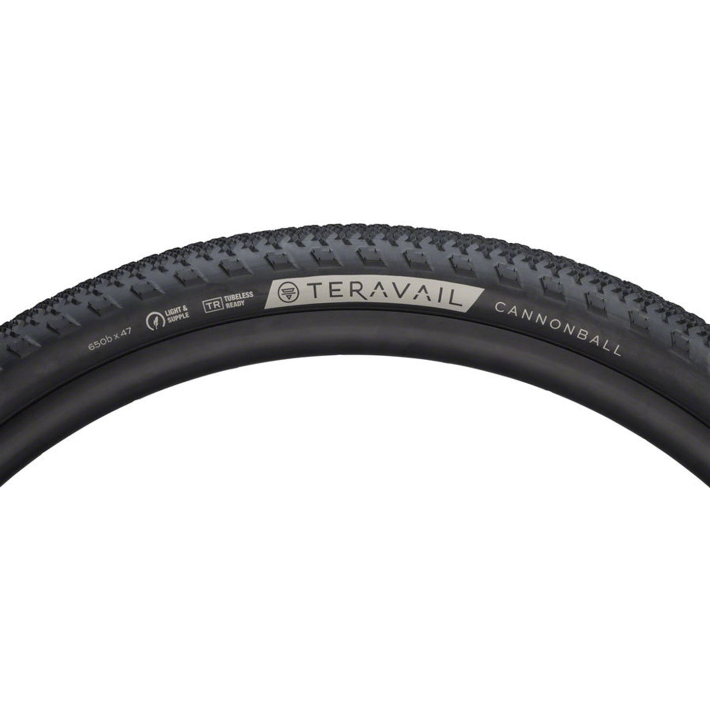 Teravail Cannonball Tire - 650b x 47, Tubeless, Folding, Black [MPN: 19-000048]_1932983