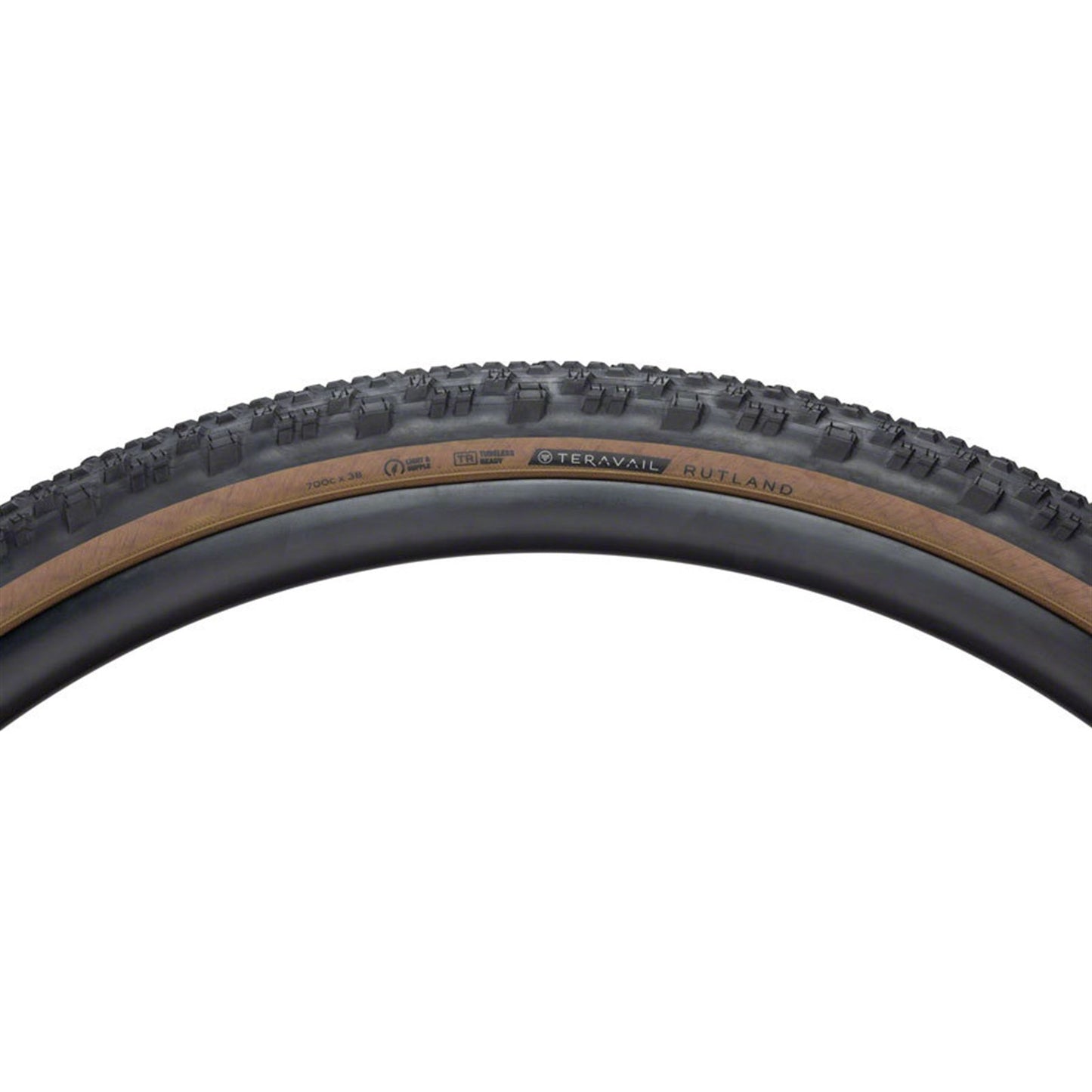 Teravail Rutland Tire - 700 x 38, Tubeless, Folding, Tan, Light and Supple [MPN: 19-000084]_1932474