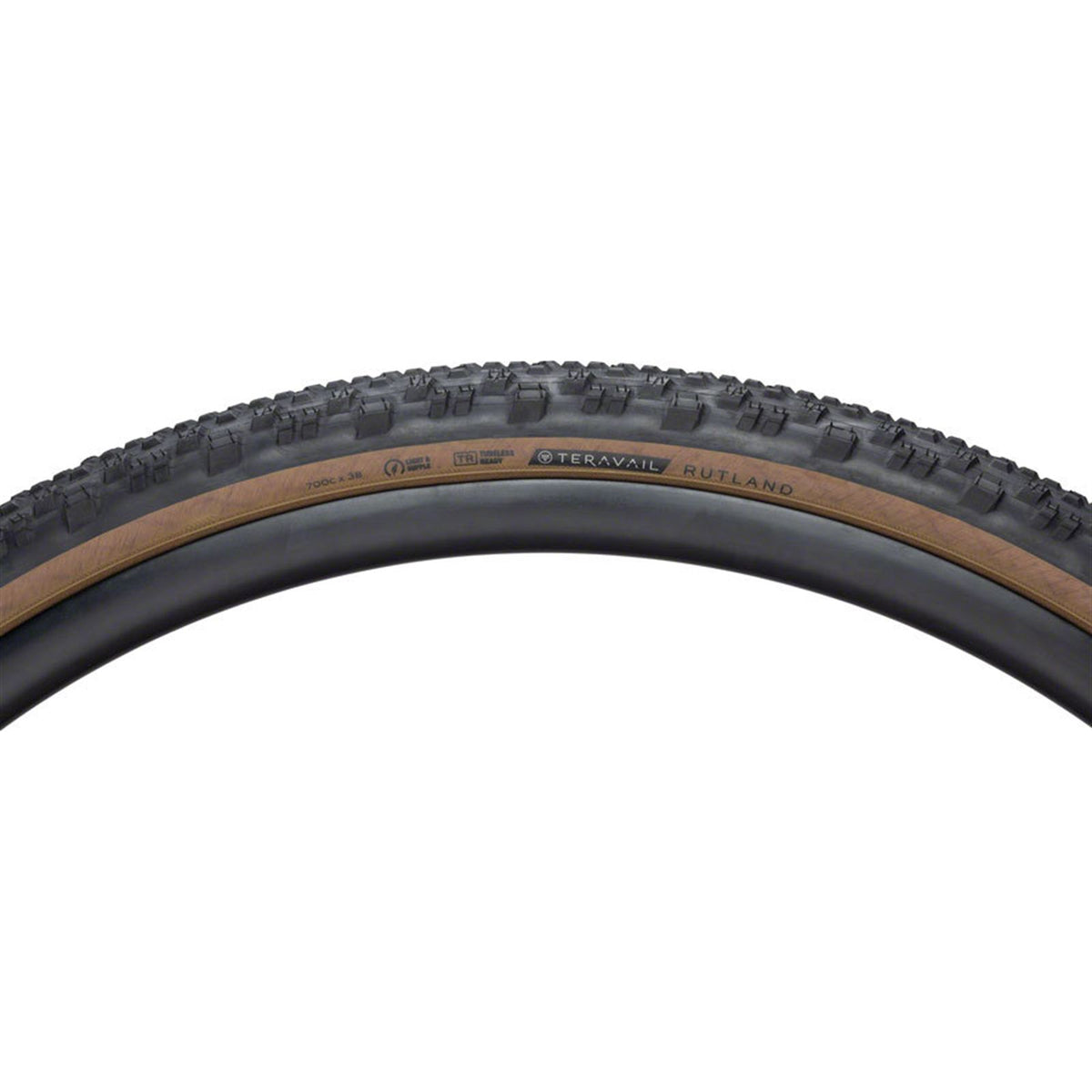 Teravail Rutland Tire - 700 x 38, Tubeless, Folding, Tan OPEN BOX [MPN: 19-000084]_2746158