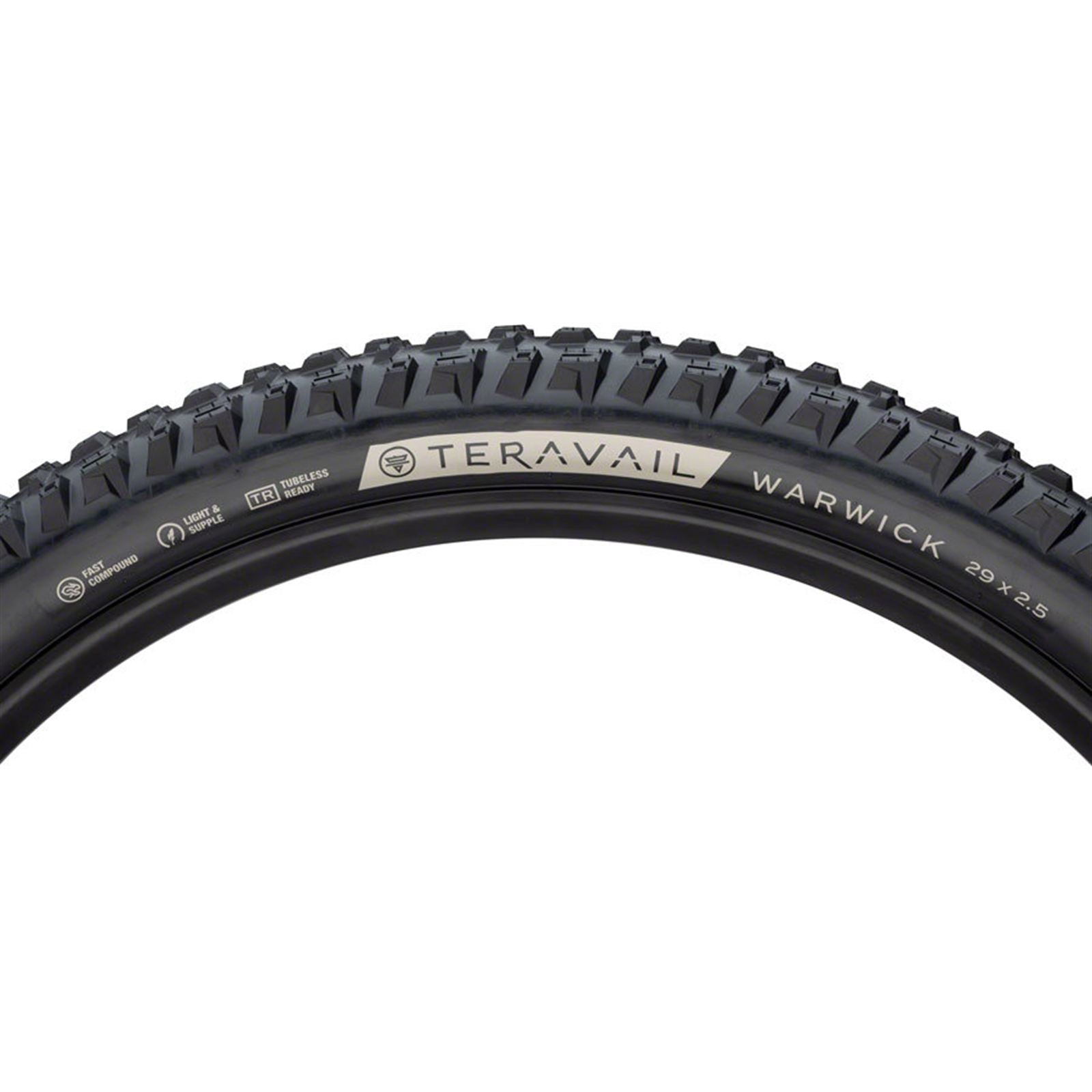 Teravail Warwick Tire 29x2.5, Tubeless, Folding, Black, Durable, Grip Compound [MPN: 19-000335]_1933029
