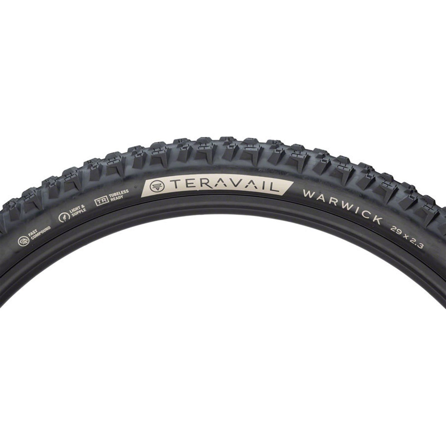 Teravail Warwick Tire - 29x2.3, Tubeless, Folding, Black, Durable, Grip Compund [MPN: 19-000334]_1933061