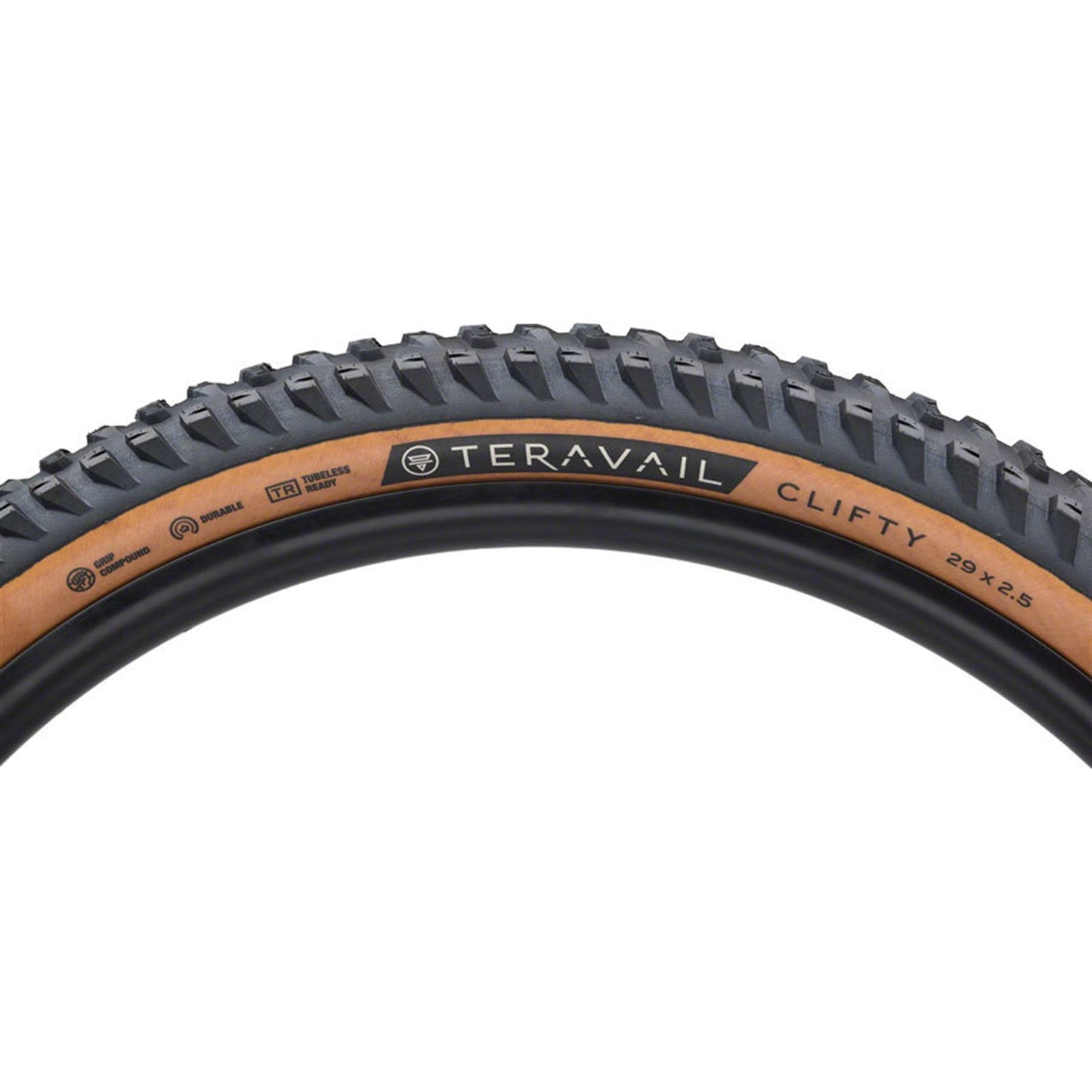 Teravail Clifty Tire - 29x2.5, Tubeless, Folding, Tan, Durable, Grip Compound [MPN: 19-000608]_1932680