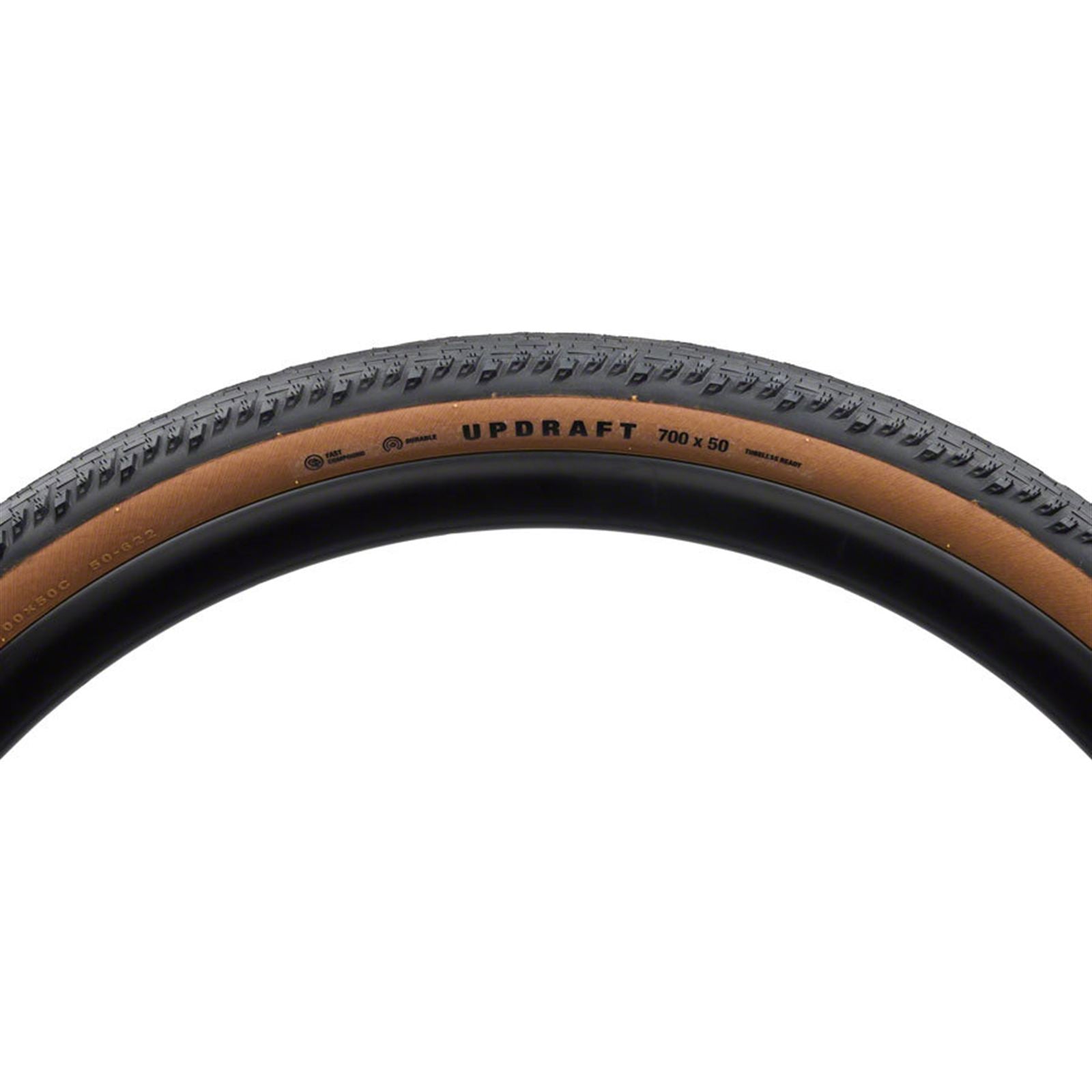 Teravail Updraft Tire - 700 x 50, Tubeless, Folding, Tan, Light and Supple [MPN: 19-000542]_1932648