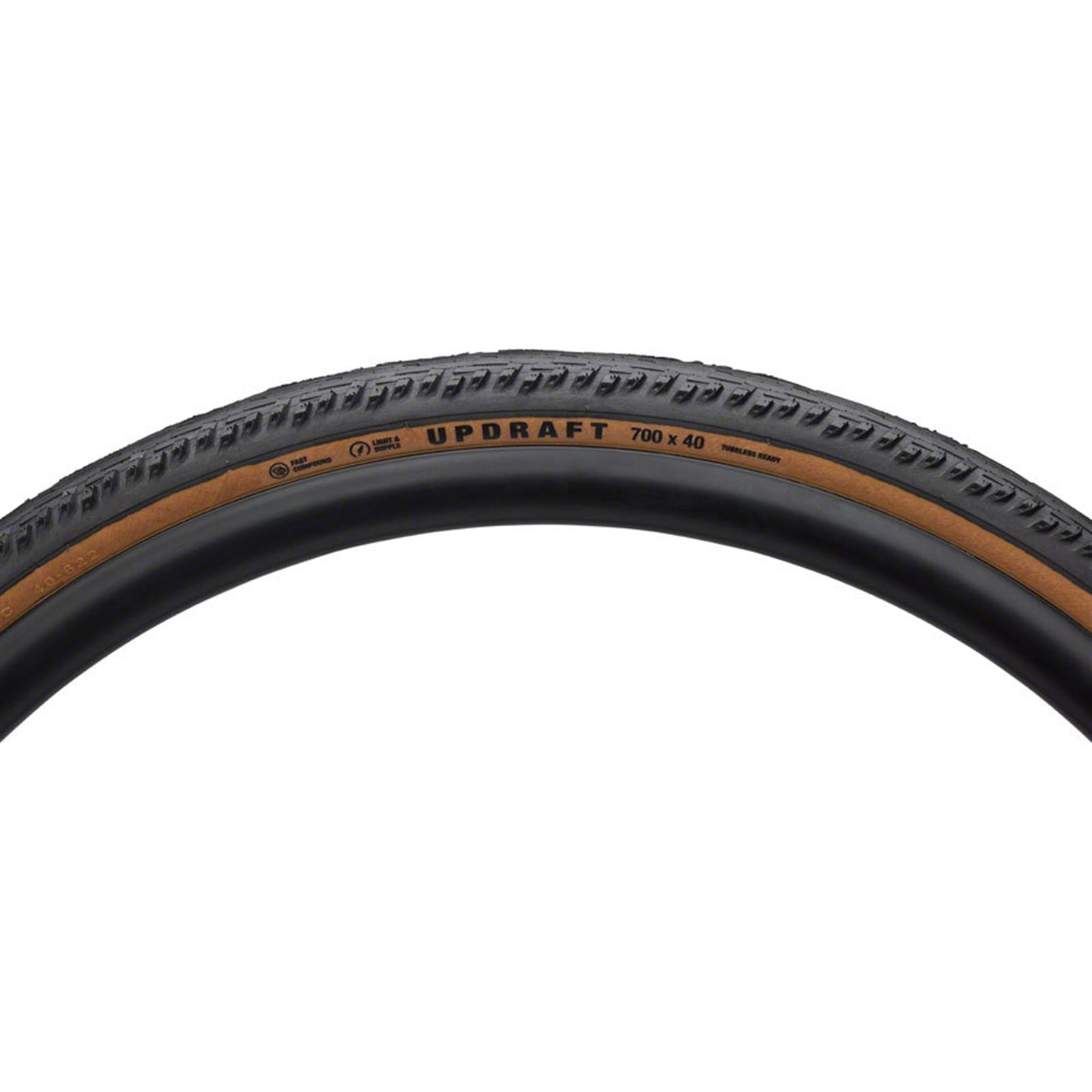 Teravail Updraft Tire - 700x40, Tubeless, Folding, Tan, Durable, Fast Compound [MPN: 19-000539]_1932928