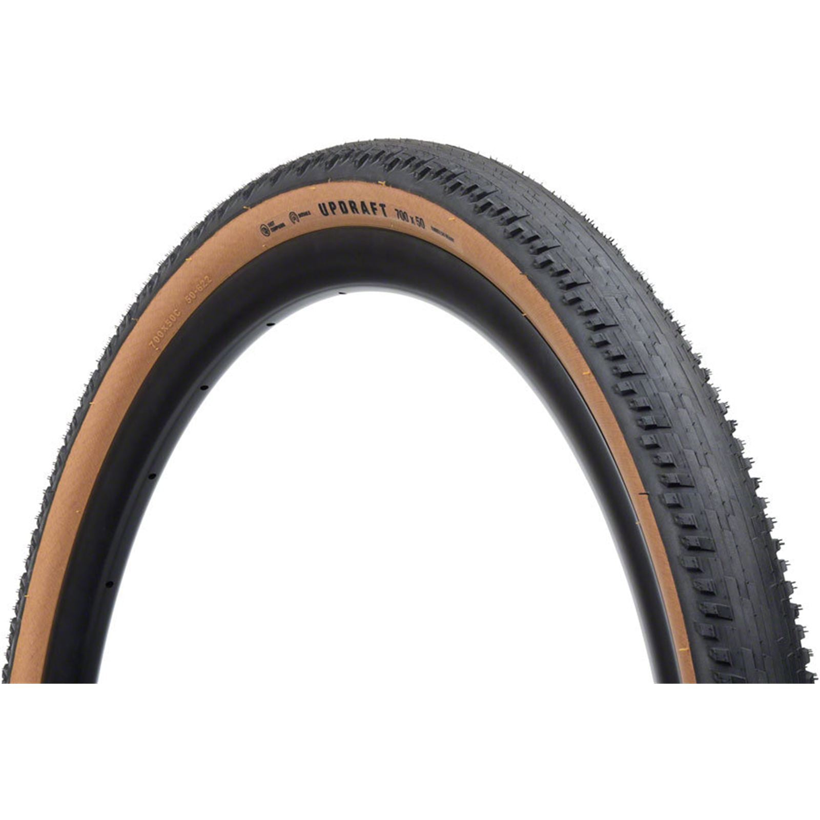 Teravail Updraft Tire - 700x50, Tubeless, Folding, Tan, Durable, Fast Compound [MPN: 19-000542]_1932653