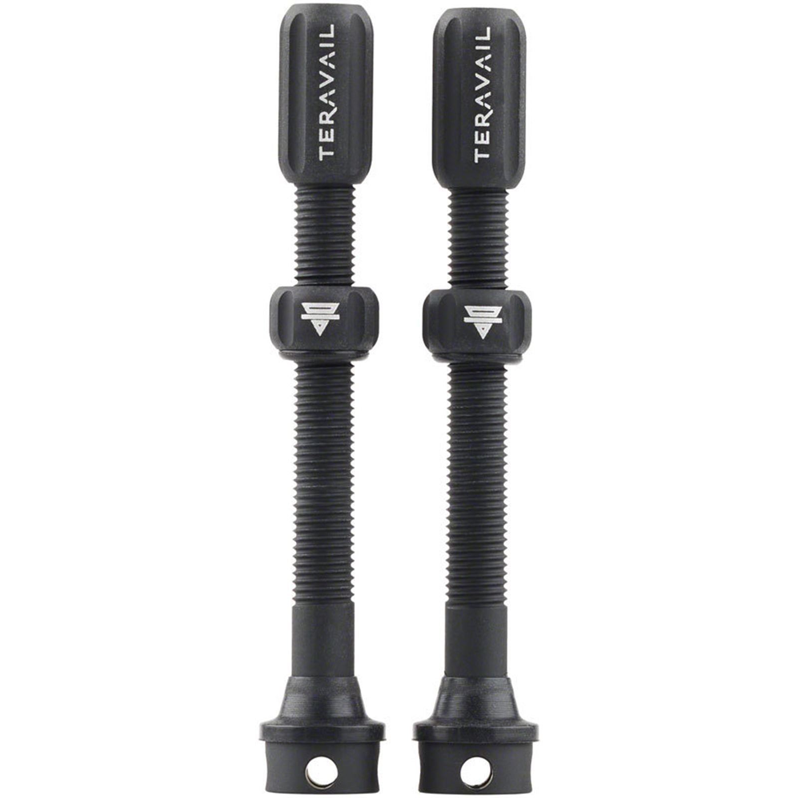 Teravail Alloy Tubeless Valves - Pair - 60mm - Matte Black [MPN: 19-000178-A]_1926402