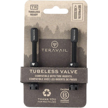 Teravail Alloy Tubeless Valves - Pair - 60mm - Matte Black [MPN: 19-000178-A]_1926403