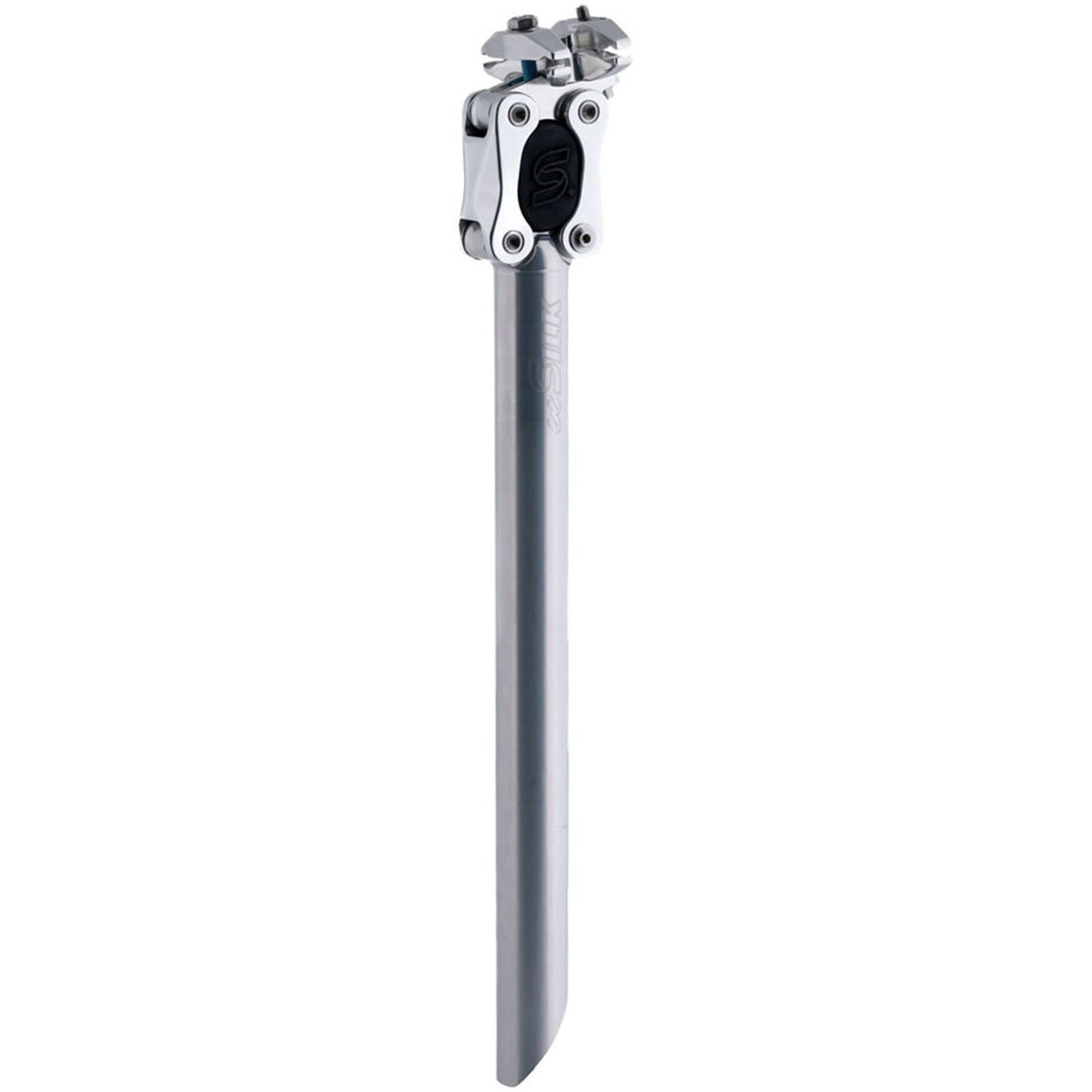 Cane Creek eeSilk+ Suspension Seatpost - Alloy, 27.2 x 387mm, 35mm Travel, Silver [MPN: SP8A272S]_1931941
