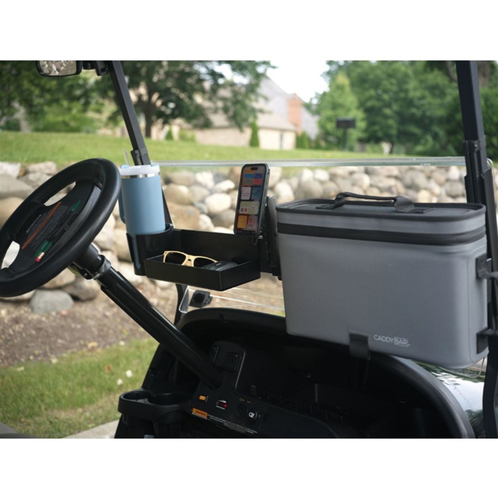Caddybar Bar with One Tray, One Cooler, and One Oversided Cup Holder Bundle 03-301_1782106
