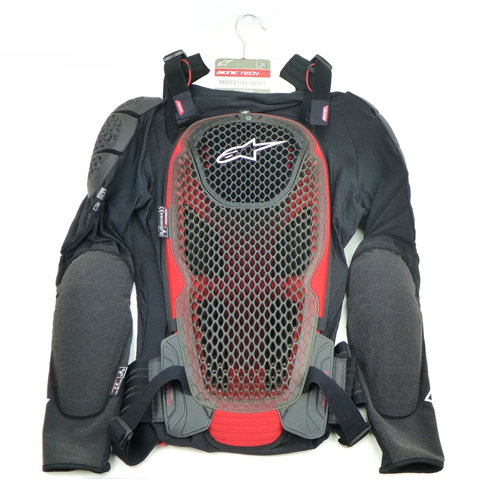 Alpinestars Bionic Tech V2 Protection Jacket - Black/Red - X-Large OPEN BOX [MPN: 6506520-13-XL]_1782430