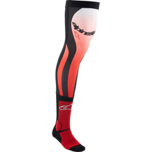 Alpinestars Knee Brace Socks - Bright Red/White - SM/MD [MPN: 4701324-3012-S/M]_1783538