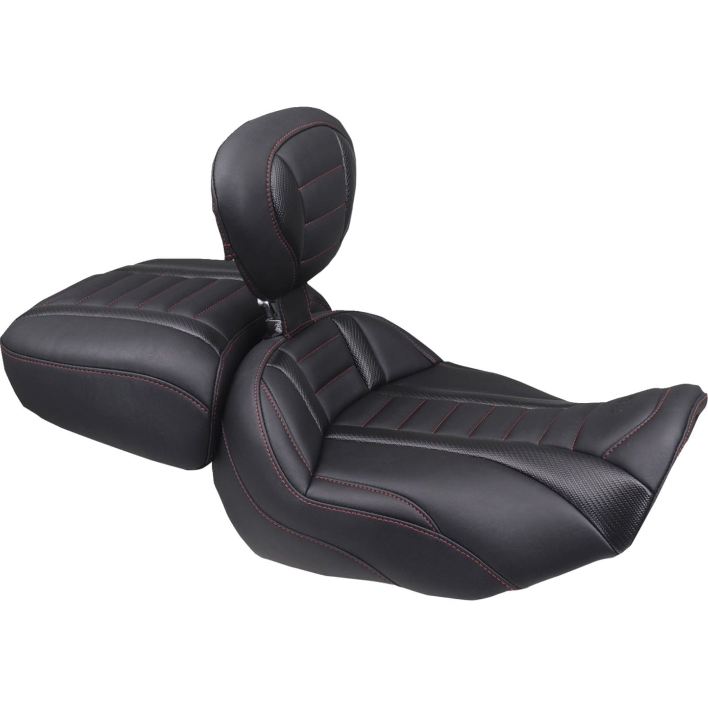 Mustang Motorcycle Products Deluxe Touring Solo Seat - W/ Backrest_1783056