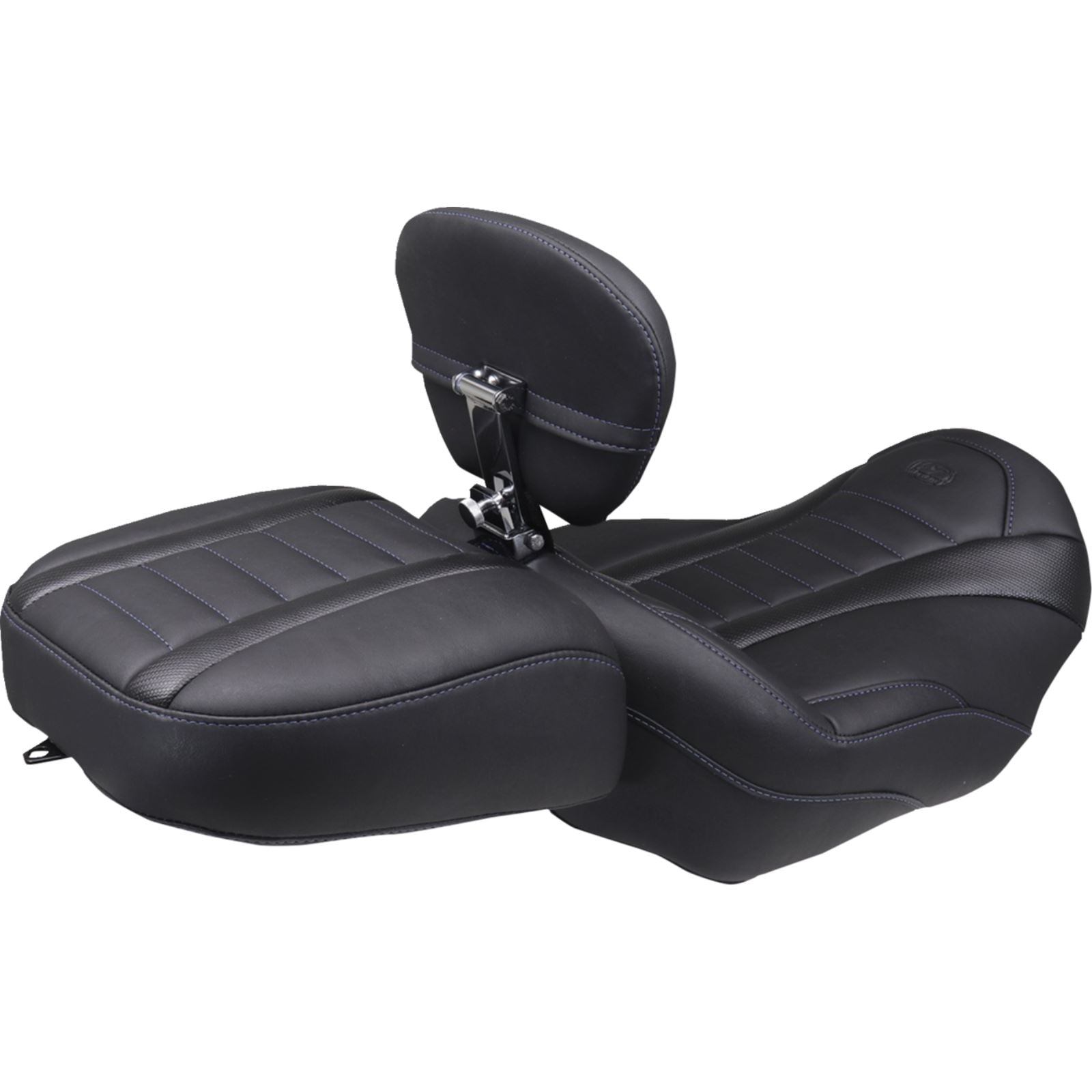 Mustang Motorcycle Products Deluxe Touring Solo Seat - W/ Backrest_1783066