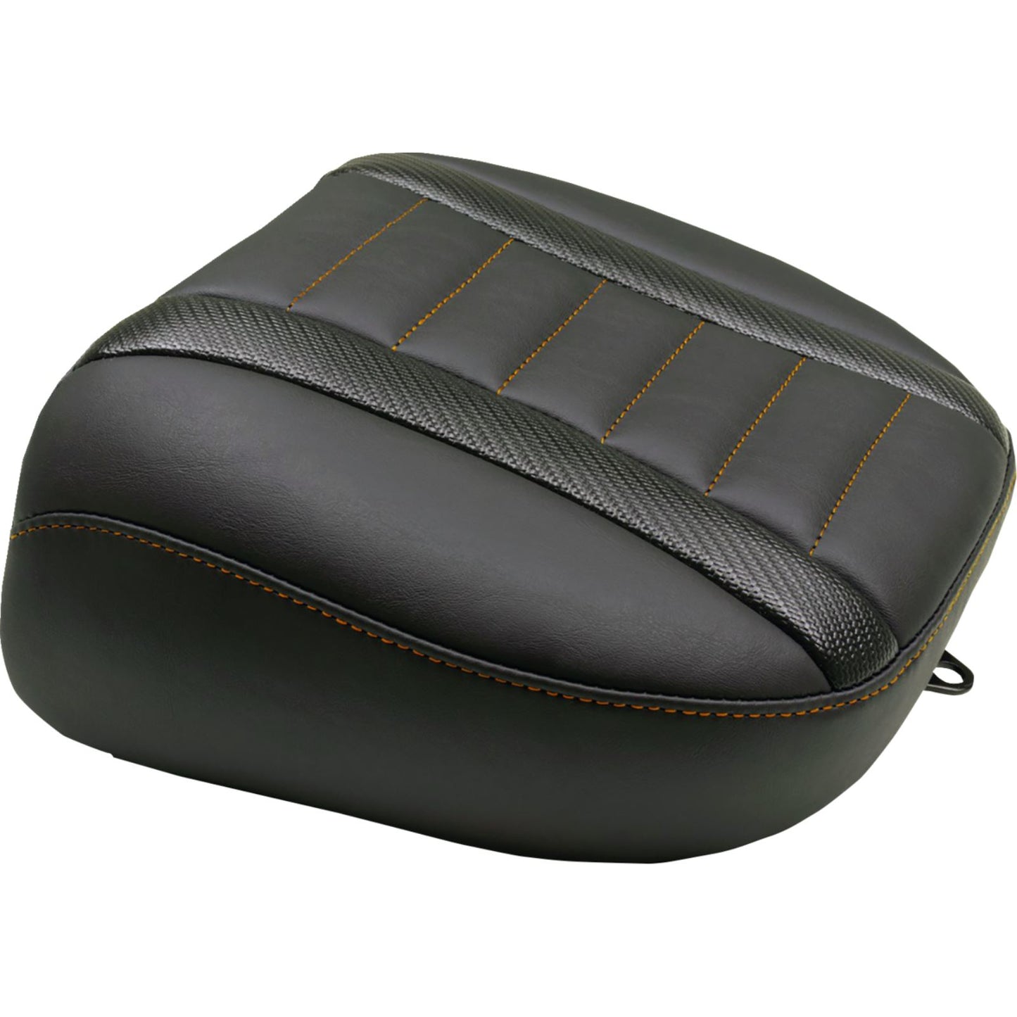 Mustang Motorcycle Products Deluxe Touring Passenger Seat Mandarin Orange Stitch for FLT/FLH '23-'25 [MPN: 88402MO]_1782996