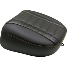 Mustang Motorcycle Products Deluxe Touring Passenger Seat Mandarin Orange Stitch for FLT/FLH '23-'25 [MPN: 88402MO]_1782996