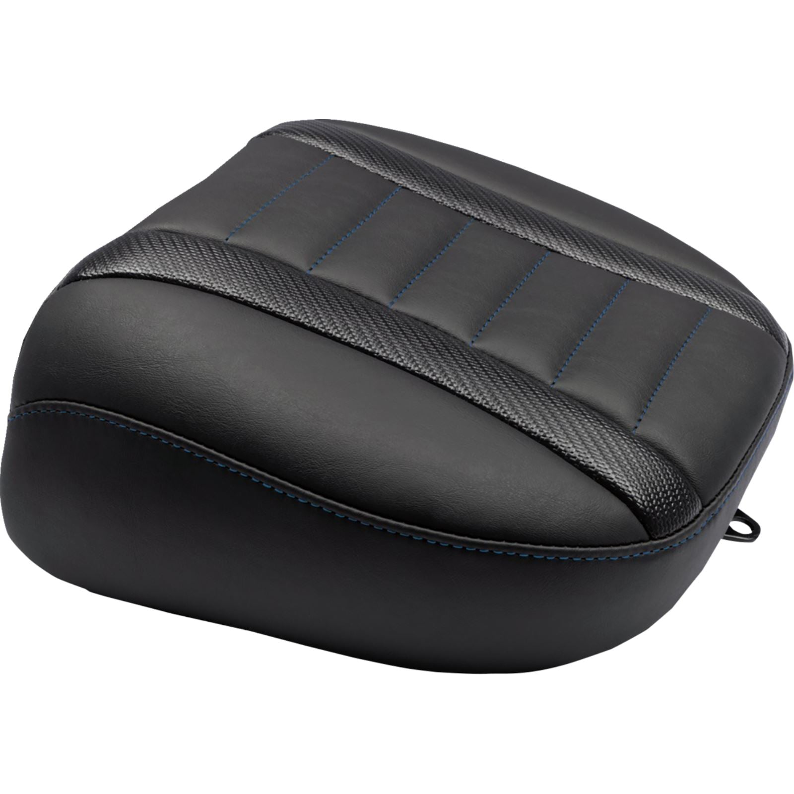 Mustang Motorcycle Products Deluxe Touring Passenger Seat - Sky Blue Stitch for FLT/FLH '23-'25 [MPN: 88402SB]_1783042