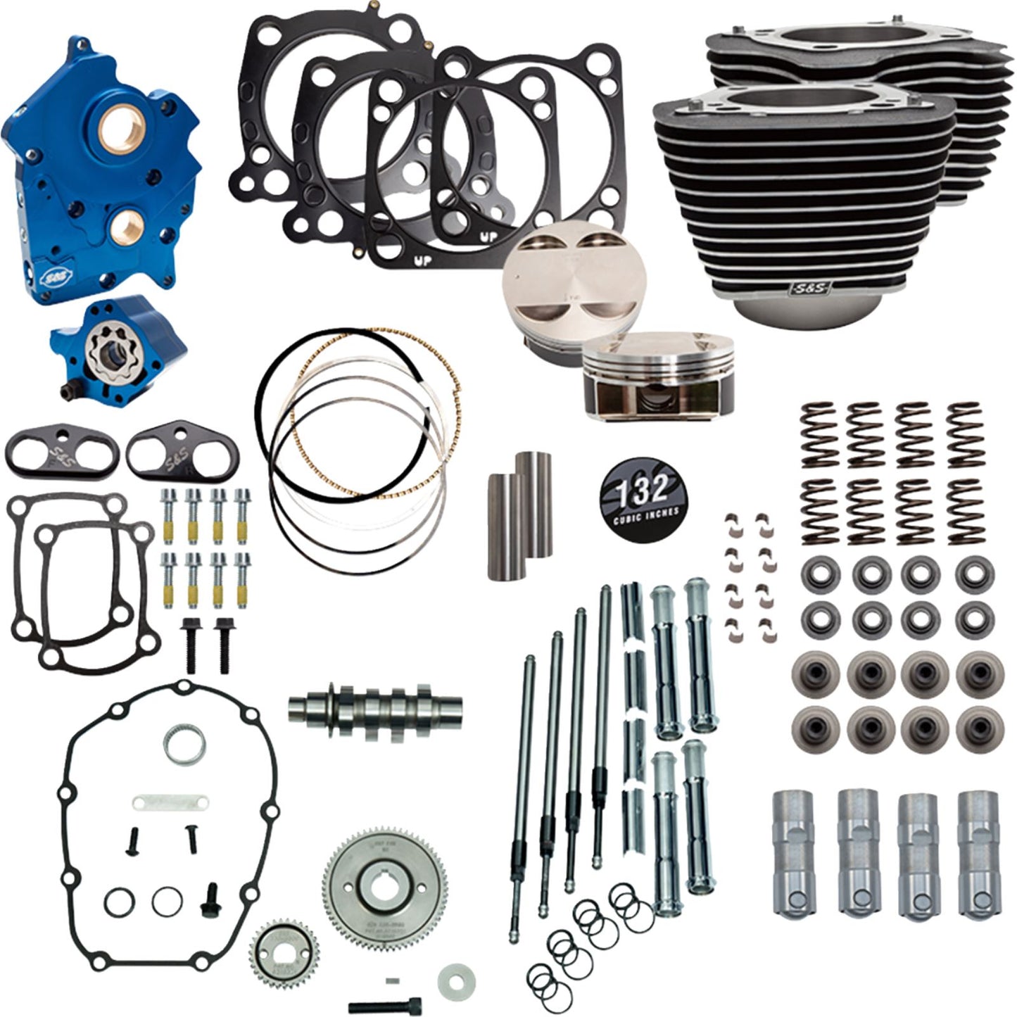S&S Cycle 132" Power Pack - 550 Gear Drive - Water Cooled [MPN: 310-1230C]_1783067