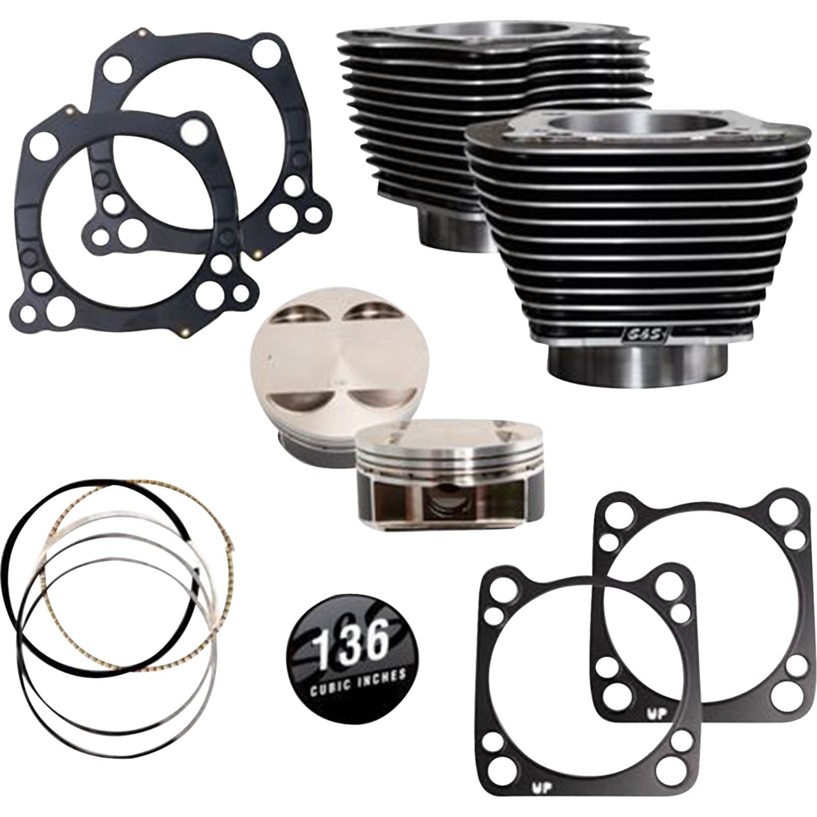S&S Cycle Stroke Cylinder Kit for 2017+ M8 Models 4.320in Bore 4.625in [MPN: 910-0850A]_1783047