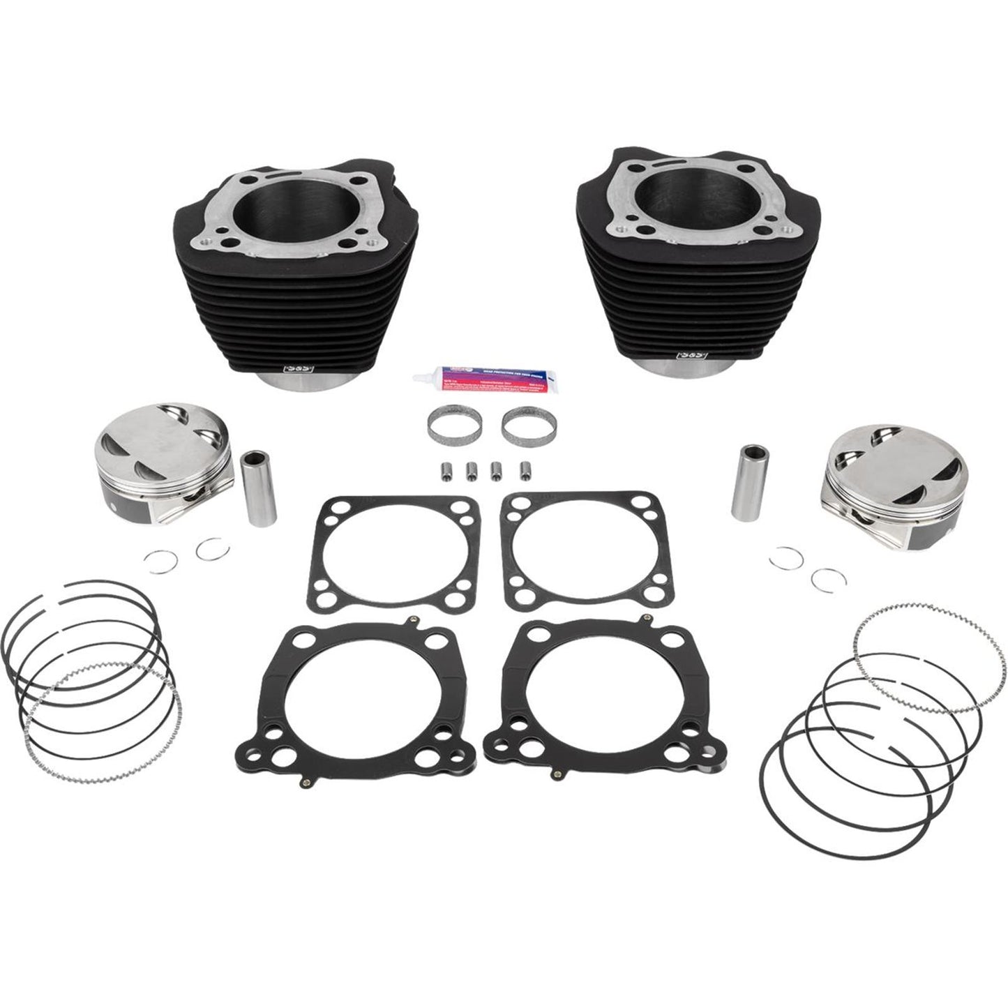 S&S Cycle 132" Cylinder Kit - 4.500" Stroke - Wrinkle Black - M8 [MPN: 910-0846A]_1952439